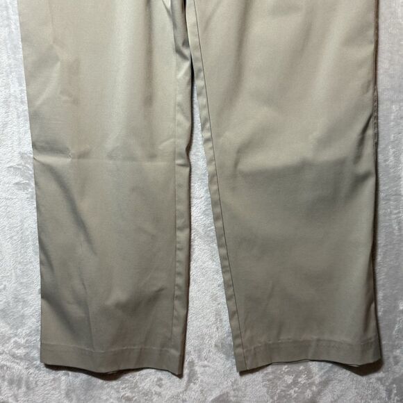 Nike Dri Fit Flat Front Chino Golf Pants Polyester Tan Khaki Men’s Size 34 - Picture 12 of 15